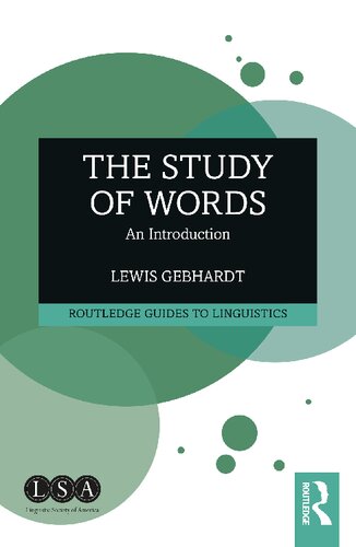 The Study Of Words An Introduction Lewis Gebhardt