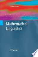 Mathematical Linguistics Andras Kornai
