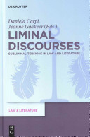 Liminal Discourses Daniela Carpi Jeanne Gaakeer