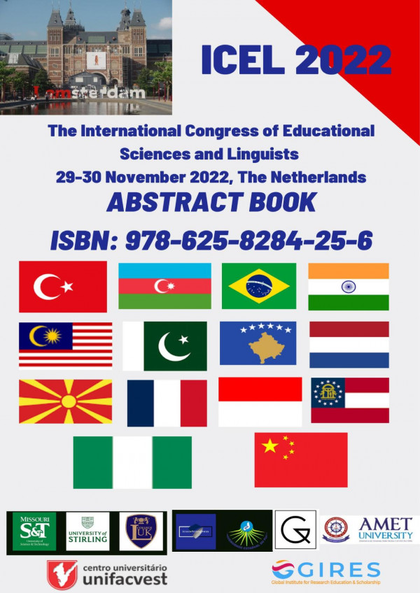 Icssiet Congress The International Congress Of Educational Sciences And Linguists Icel 2022 2930 November 2022 The Netherlands Abstract Book 1st Edition Prof Dr Emilia Alaverdov