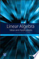 Linear Algebra Ideas And Applications 4th Richard C Penney