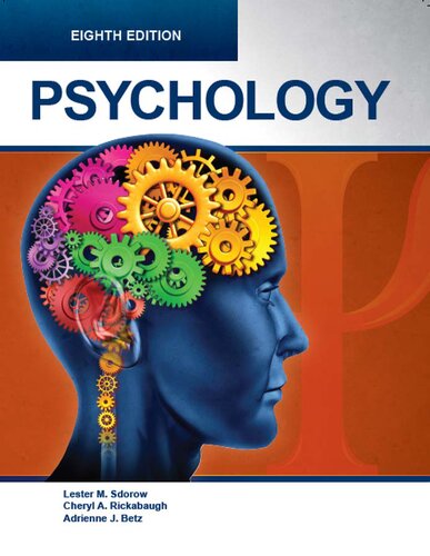 Psychology 8th Edition 8th Lester M Sdorow Cheryl A Rickabaugh