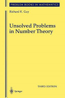 Unsolved Problems In Number Theory Richard Guy