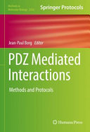 Pdz Mediated Interactions 1st Jeanpaul Borg