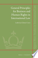 General Principles For Business And Human Rights In International Law Ludovica Chiussi Curzi