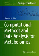 Computational Methods And Data Analysis For Metabolomics 1st Ed 2020 Edition Shuzhao Li