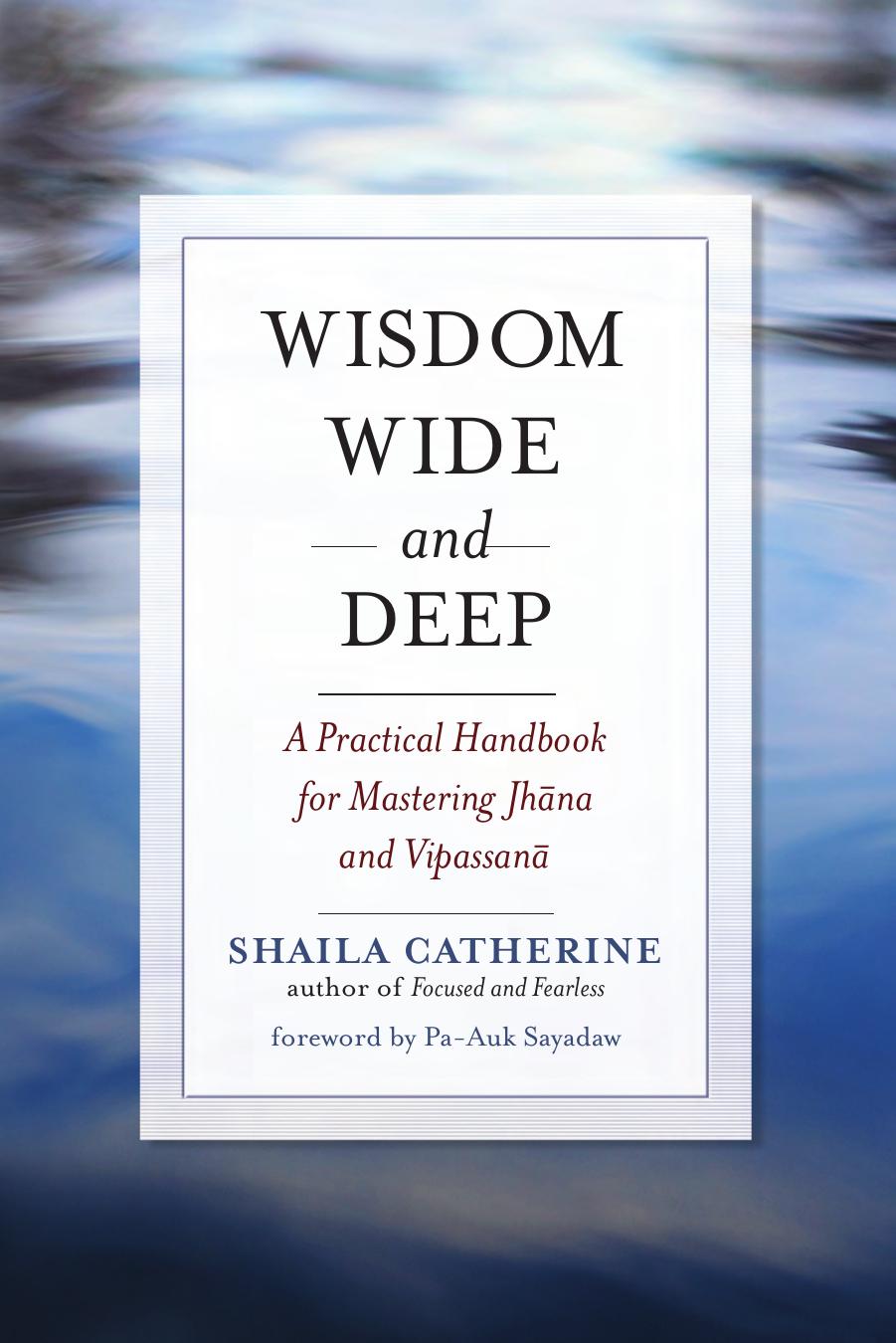 Wisdom Wide And Deep A Practical Handbook For Mastering Jhana And Vipassana Shaila Catherine