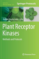 Plant Receptor Kinases 1st Reidunn Birgitta Aalen
