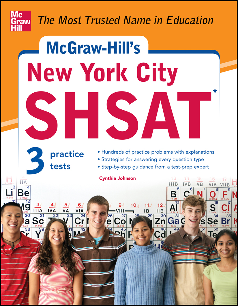 Mcgrawhills New York City Shsat Specialized High School Admissions Test Cynthia Johnson