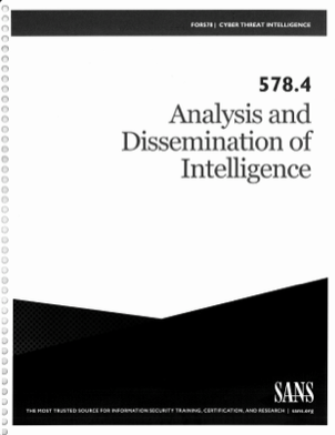 Sans 5784 Analysis And Dissemination Of Intelligence Sans
