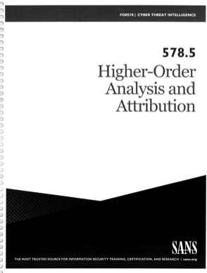 Sans 5785 Higher Order Analysis And Attribution Sans
