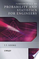 Fundamentals Of Probability And Statistics For Engineers 1st Edition T T Soong