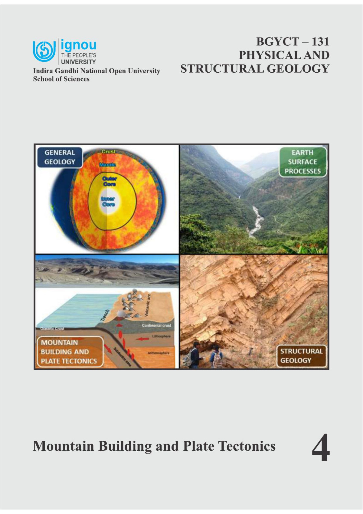 Bgyct131 Physical And Structural Geology Mountain Building And Plate Tectonics Ignou