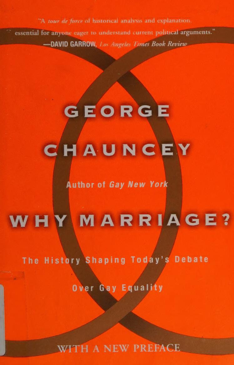 Why Marriage George Chauncey