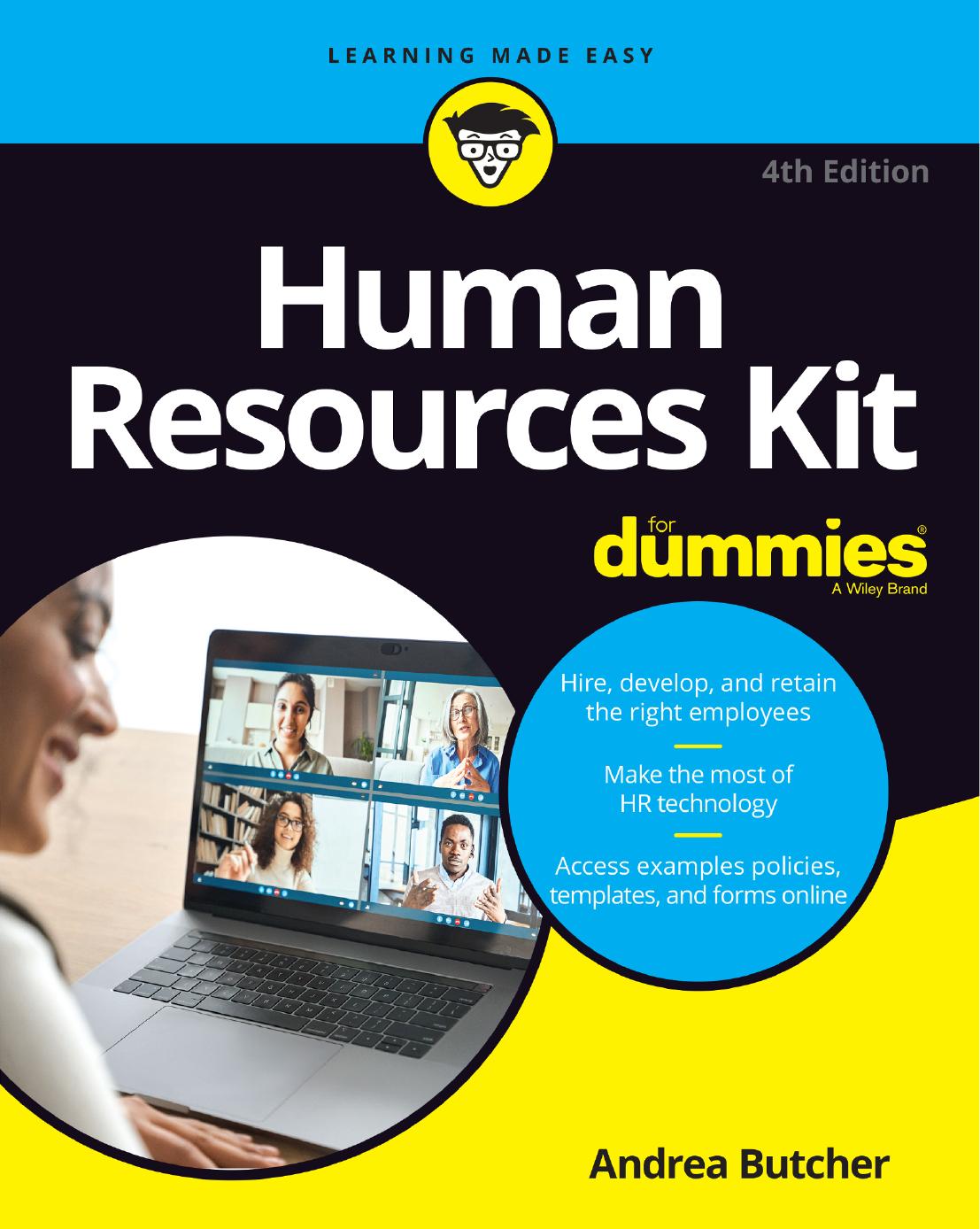 Human Resources Kit For Dummies 4th Andrea Butcher