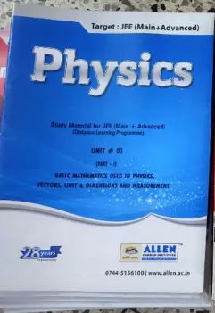 Allen Physics Jee Module 1st Edition Allen Experts Faculty