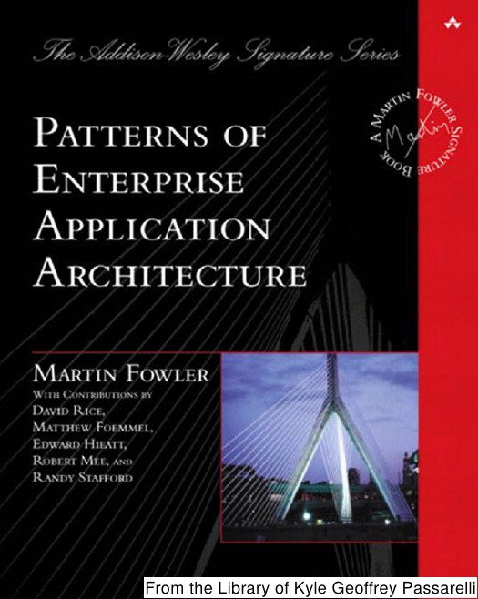 Patterns Of Enterprise Application Architecture Martin Fowler