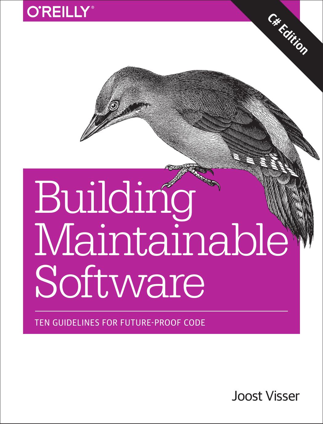 Building Maintainable Software C Edition 1st Edition Joost Visser