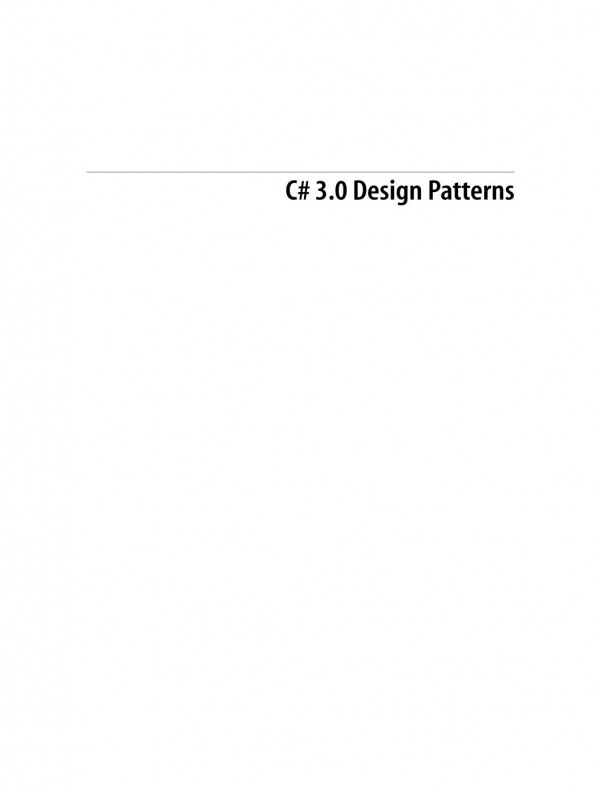 C 30 Design Patterns Judith Bishop