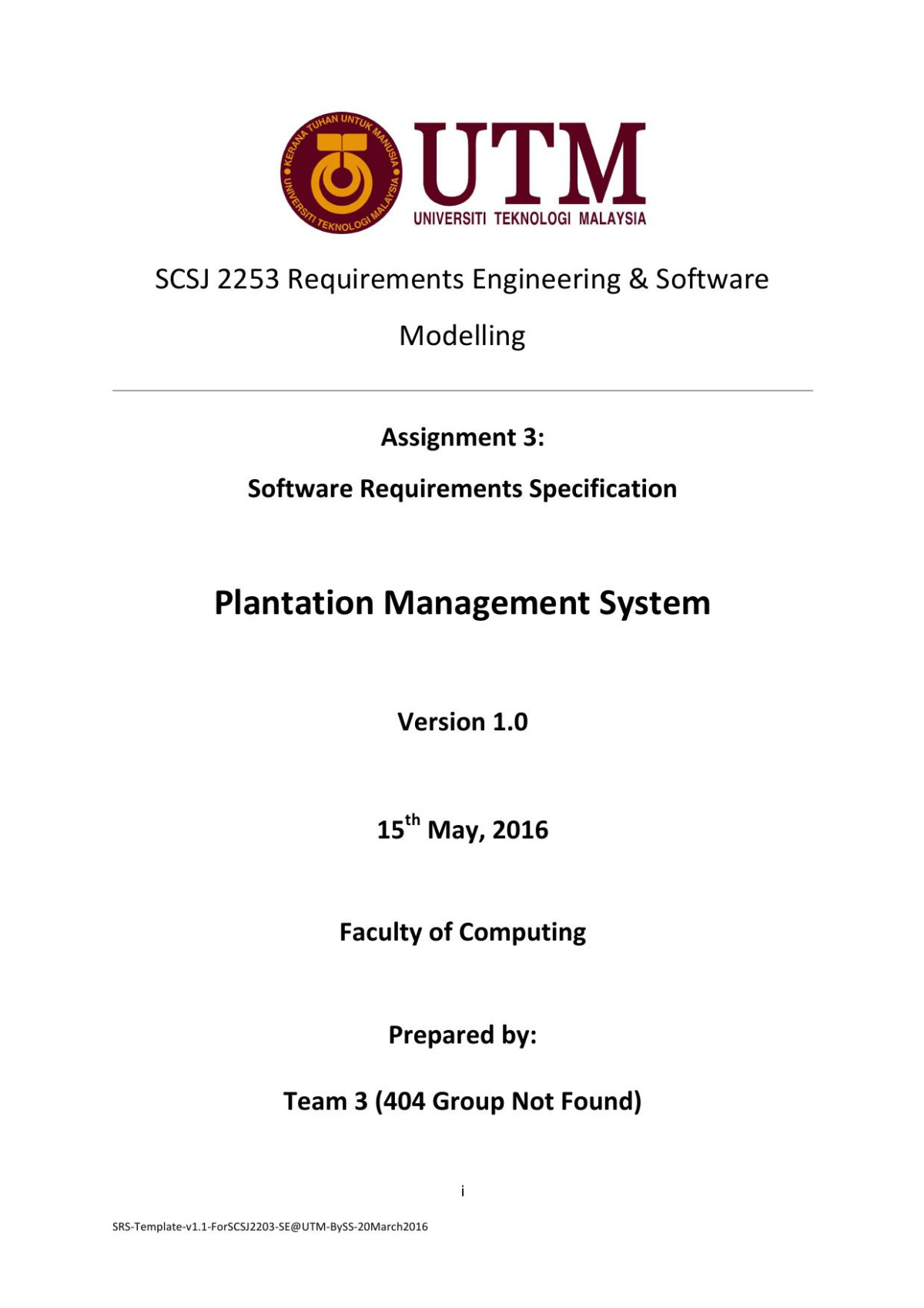 Plantation Management System Srs Document 4th Edition Nguyn Vn A