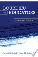 Bourdieu For Educators Fenwick W English Cheryl L Bolton