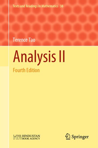 Analysis Ii Fourth Edition 4th Edition Terence Tao