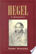 Hegel A Biography 1st Terry Pinkard
