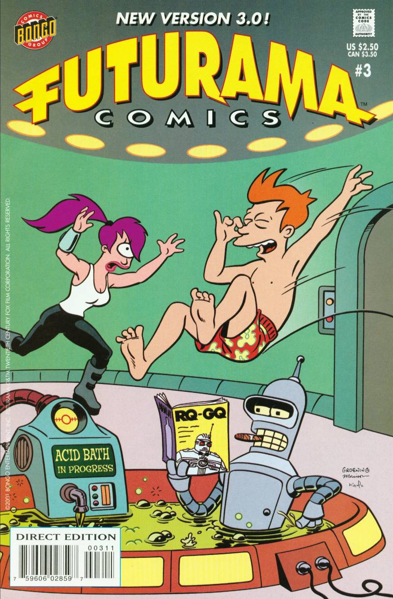 Futurama Comics 3 The Owner Of Mars Attacks Bill Morrison Chris Ungar Eric Rogers James Lloyd Steve Steere