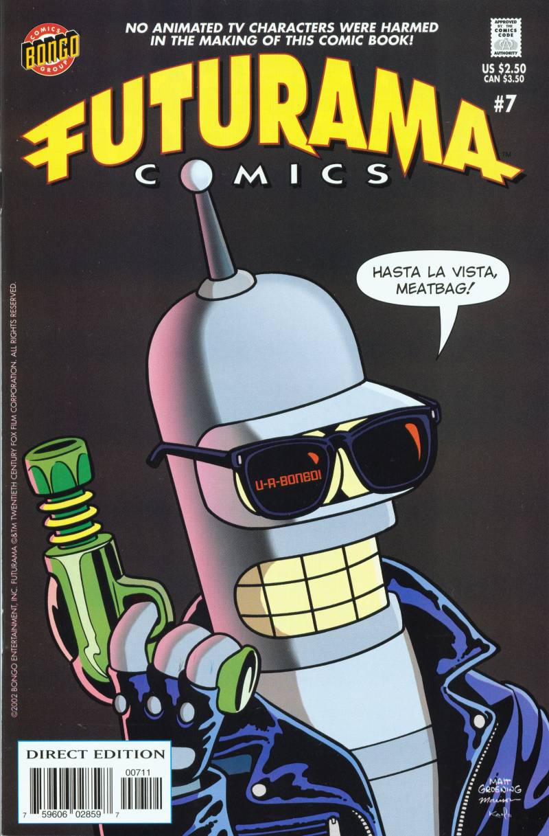 Futurama Comics 7 New Years Rockin Evil Art Villanueva Bill Morrison Eric Rogers John Delaney Karen Bates Phyllis Novin