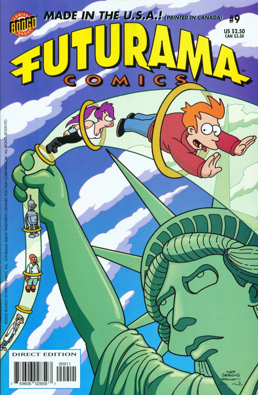 Futurama Comics 9 Freaky Fryday Bill Morrison Eric Rogers John Delaney Karen Bates Phyllis Novin Tom King