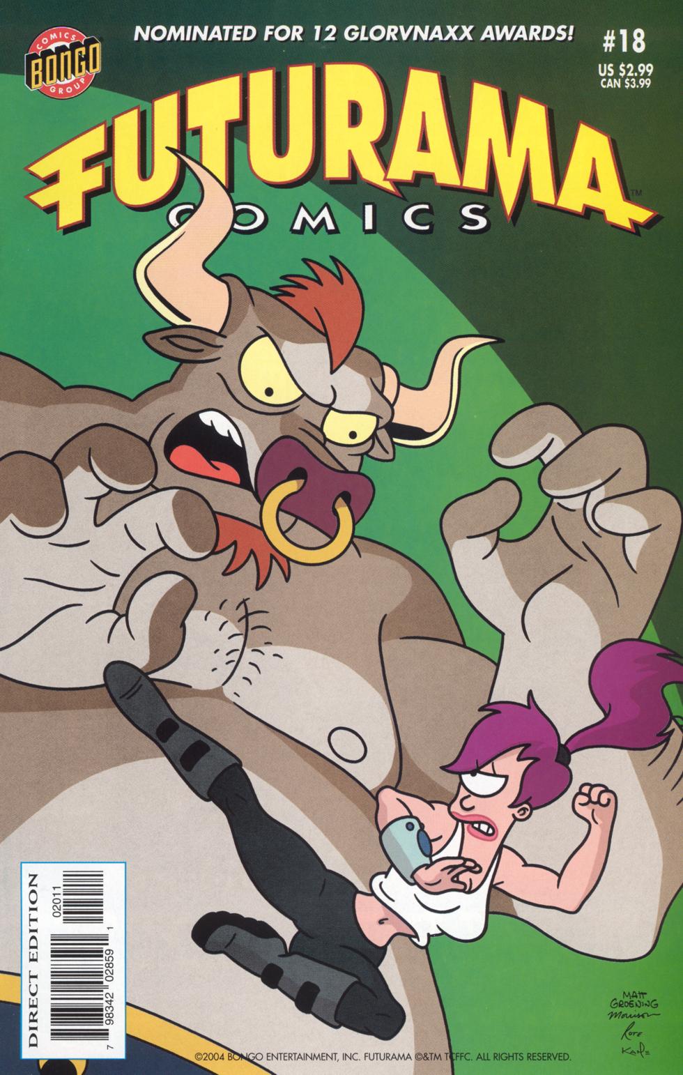 Futurama Comics 18 The Time Bender Trilogy Part Two Bill Morrison Chris Ungar Ian Boothby John Delaney Phyllis Novin