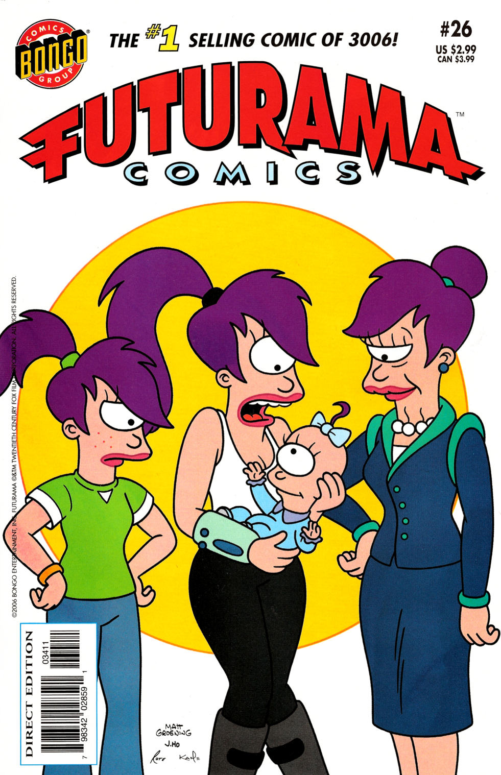 Futurama Comics 26 A Whole Lotta Leela Bill Morrison Ian Boothby Karen Bates Mike Kazaleh Nathan Hamill Phyllis Novin