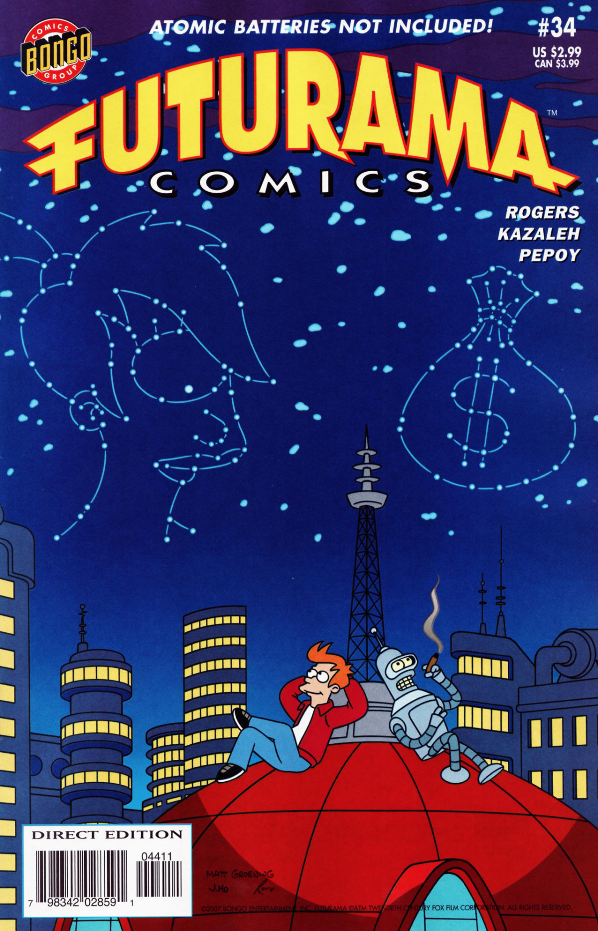Futurama Comics 34 Planet Michelle Andrew Pepoy Bill Morrison Eric Rogers Jason Ho Karen Bates Matt Groening Mike Kazaleh Mike Rote Nathan Hamill