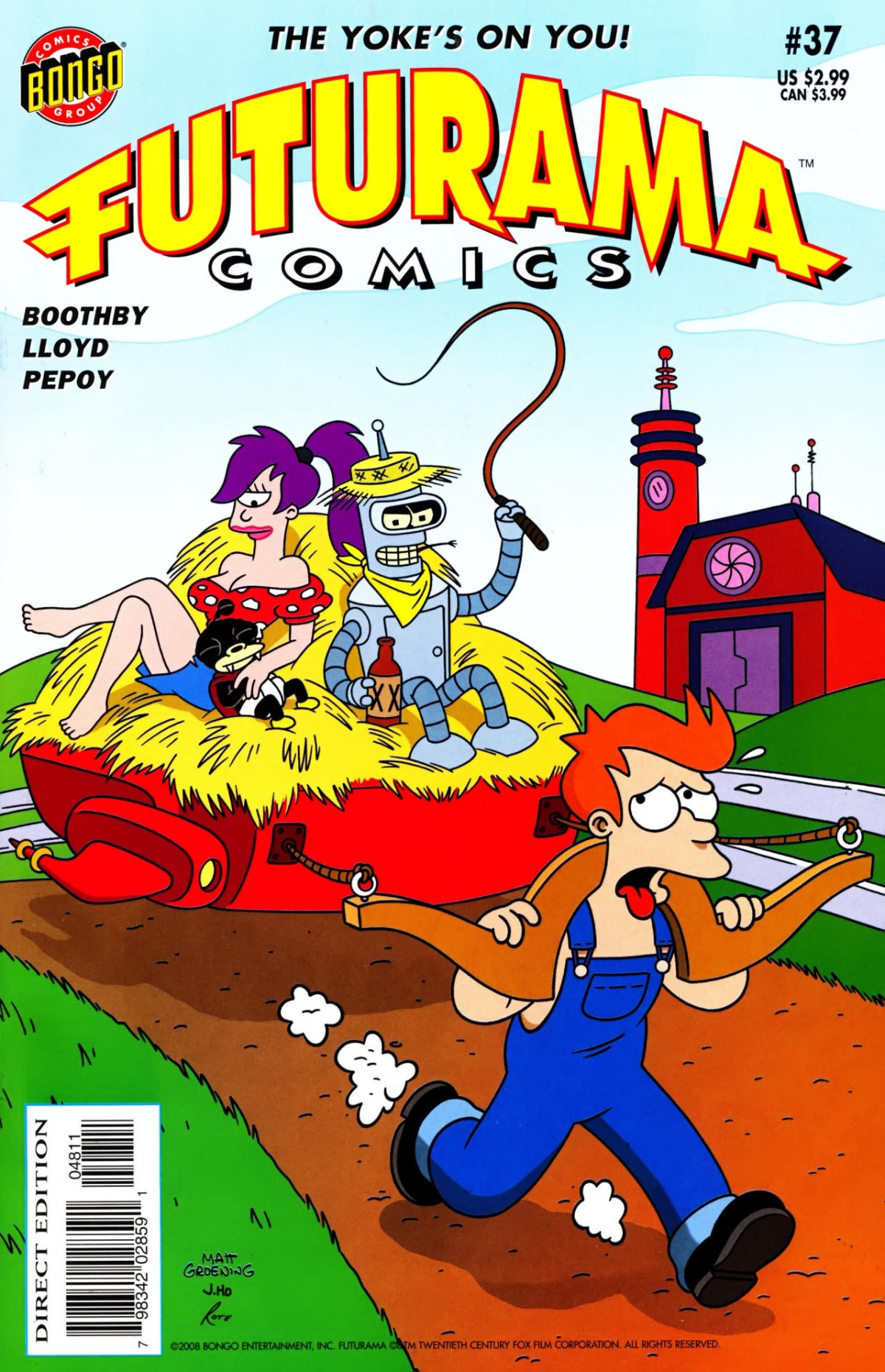 Futurama Comics 37 Full Metal Racket Andrew Pepoy Bill Morrison Ian Boothby James Lloyd Jason Ho Karen Bates Matt Groening Mike Rote Nathan Hamill