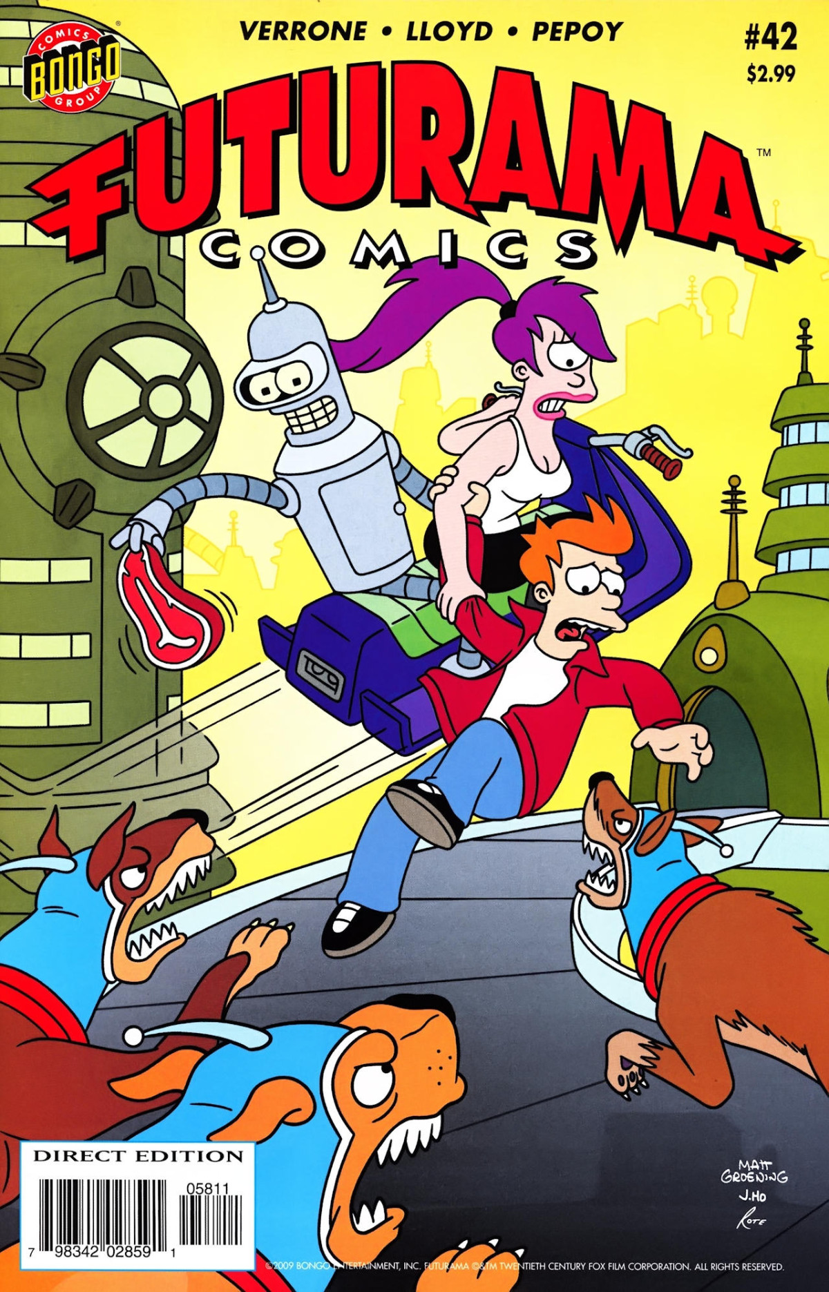 Futurama Comics 42 Homeward Boned 1st Edition Andrew Pepoy