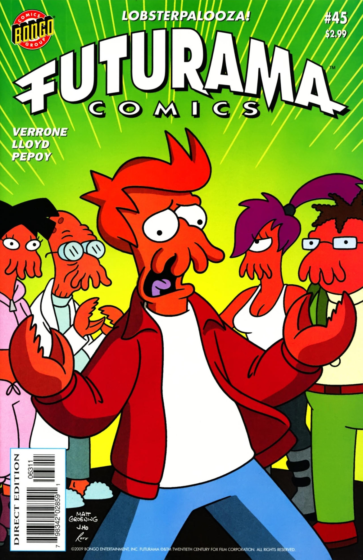 Futurama Comics 45 Anthology Of Interest Ii Andrew Pepoy Bill Morrison James Lloyd Karen Bates Patric M Verrone Rick Reese