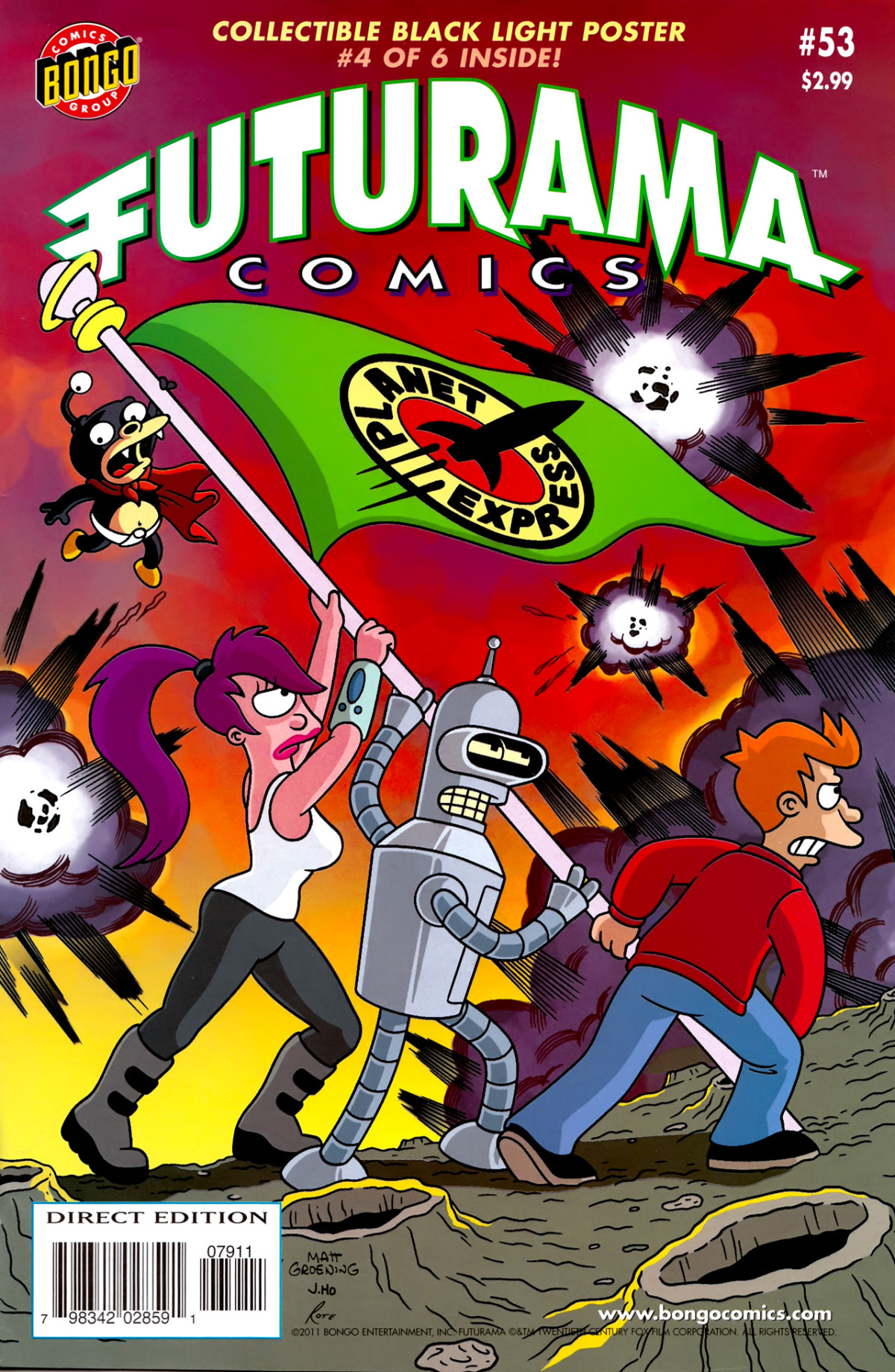 Futurama Comics 53 A Bump In The Flight Alan Hellard Bill Morrison Eric Rogers Karen Bates Mike Kazaleh Mike Rote