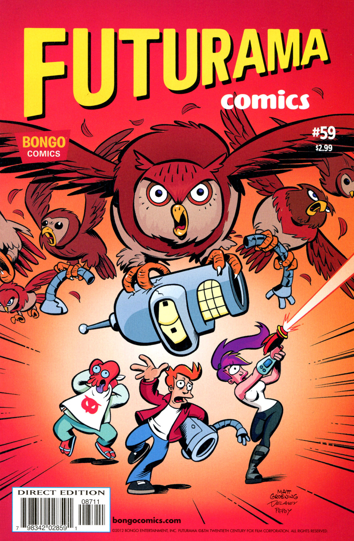 Futurama Comics 59 How To Secede Without Really Trying Bill Morrison Dan Davis Ian Boothby John Delaney Karen Bates Robert Stanley