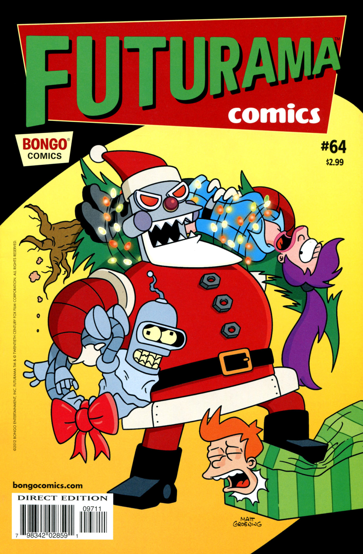 Futurama Comics 64 Secret Santa Dan Davis Ian Boothby James Lloyd Karen Bates Mike Rote Nathan Kane Robert Stanley