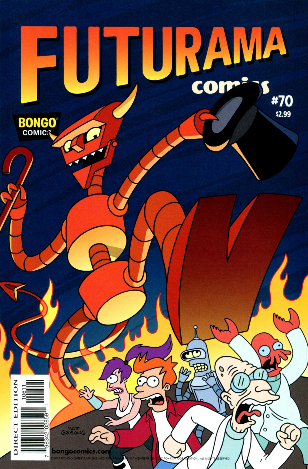 Futurama Comics 70 The Devil And Professor F Andrew Pepoy James Lloyd