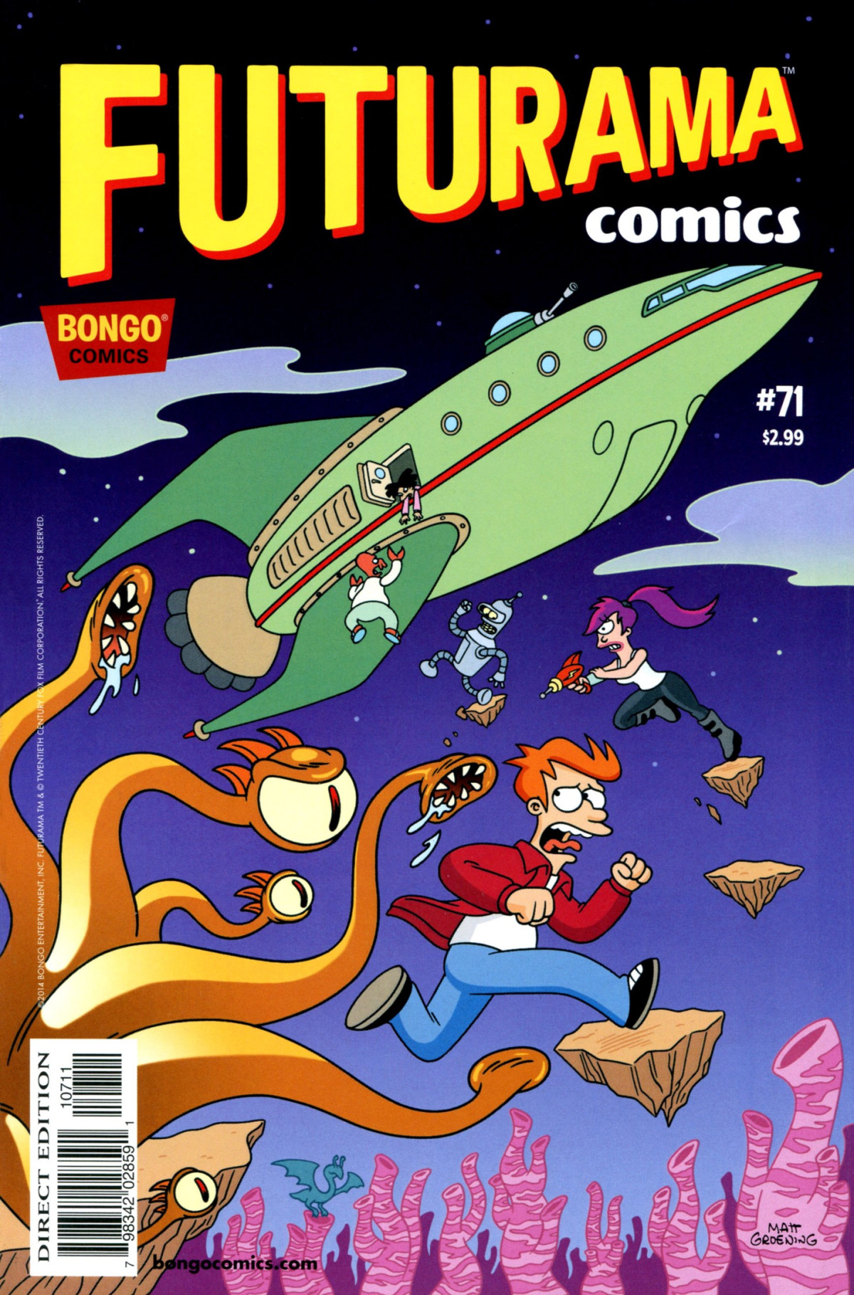 Futurama Comics 71 Pizza Wars Jason Ho Jimmy Palmiotti John Delaney