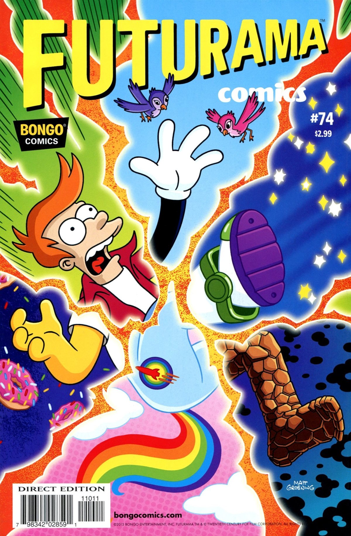 Futurama Comics 74 What The What If Andrew Pepoy Ian Boothby James Lloyd Robert Stanley