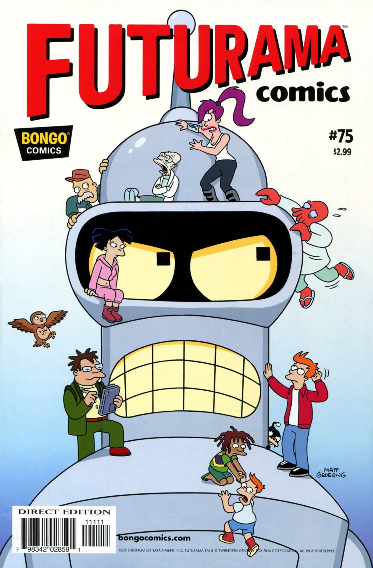 Futurama Comics 75 Bendership Galactica Dan Davis Ian Boothby James Lloyd Jason Ho Karen Bates Mike Rote Nathan Kane Robert Stanley