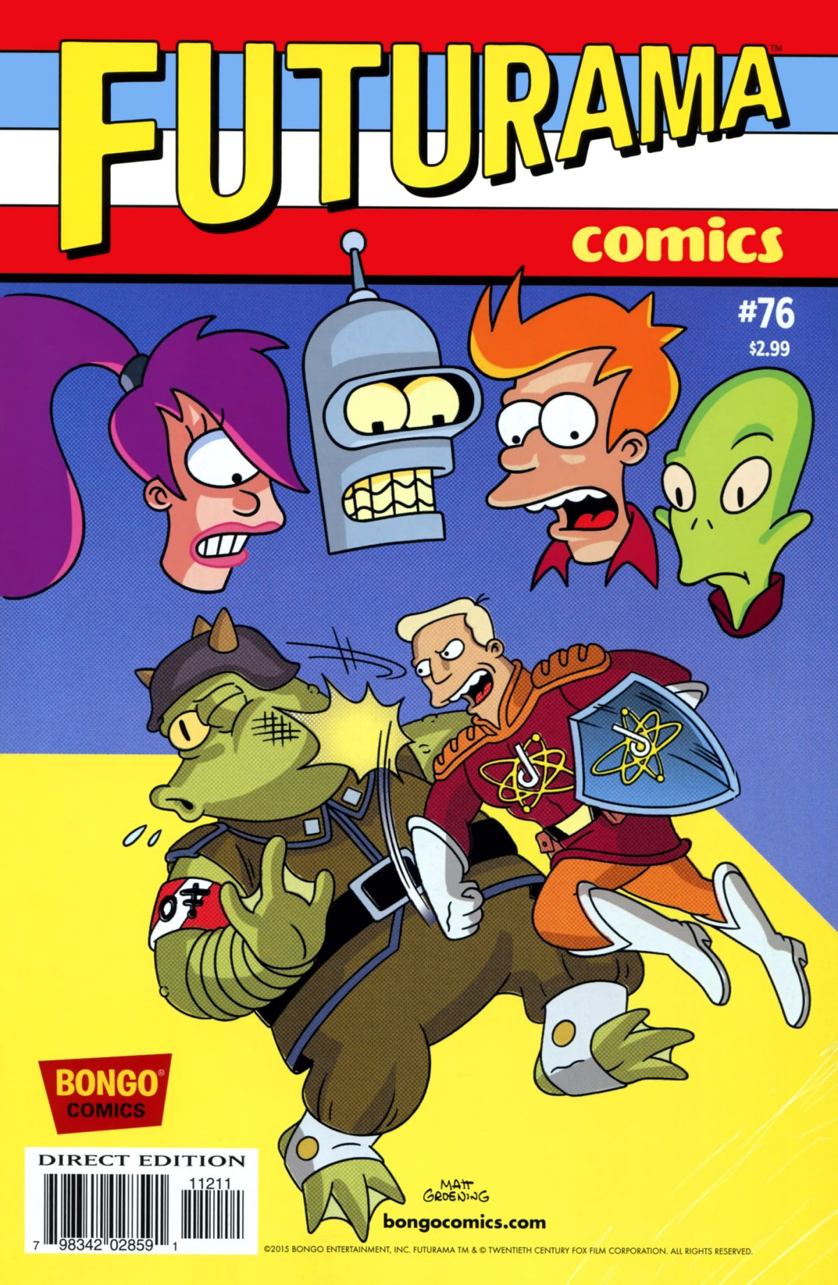 Futurama Comics 76 Captain Brannigan The Windbag Soldier Eric Rogers Jason Ho Mike Rote Phyllis Novin Tone Rodriguez