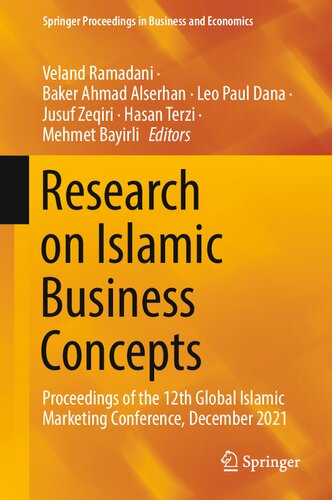 Research On Islamic Business Concepts Proceedings Of The 12th Global Islamic Marketing Conference December 2021 Veland Ramadani