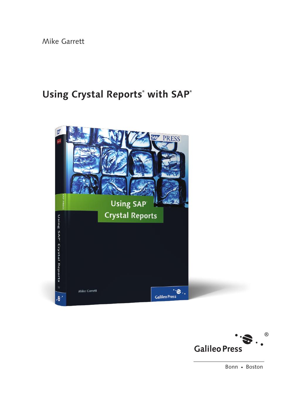 Using Crystal Reports With Sap Mike Garrett