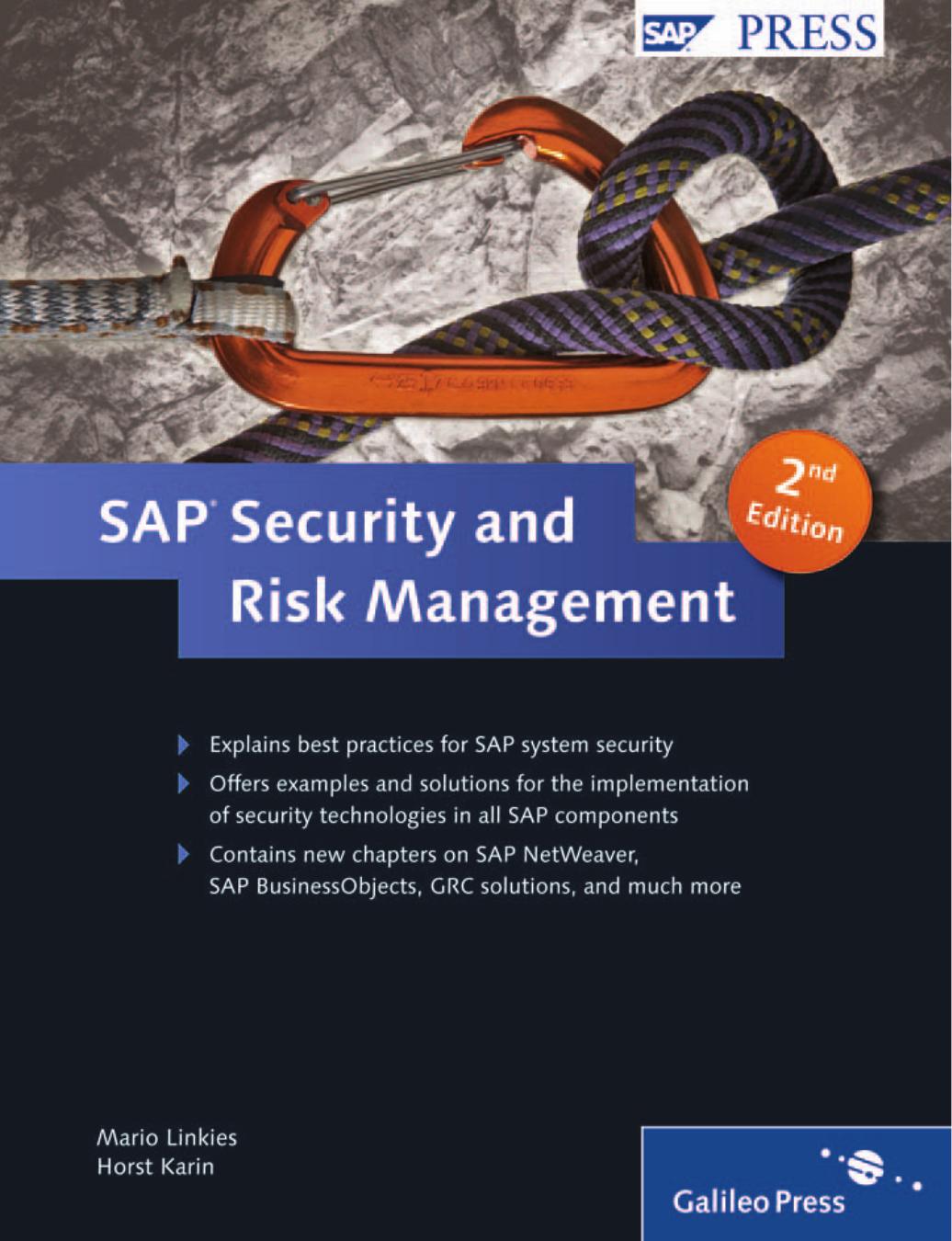 Sap Security And Risk Management 2nd Ed Mario Linkies Horst Karin