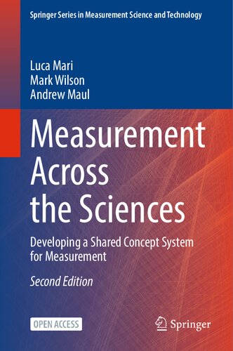 Measurement Across The Sciences Developing A Shared Concept System For Measurement 2nd Edition 2nd Luca Mari