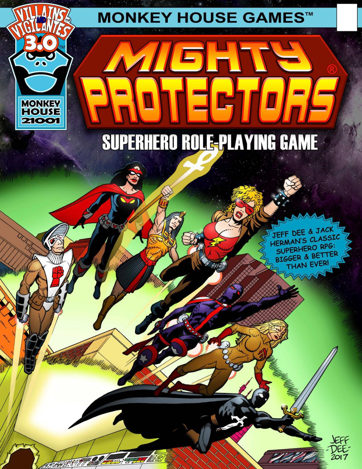 Villains Vigilantes 30 Mighty Protectors Superhero Roleplaying Game 30 Jeff Dee