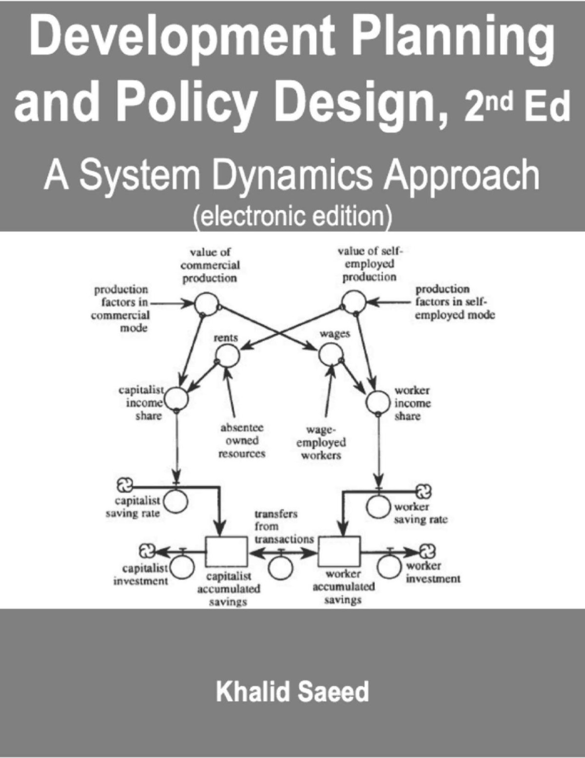 Development Planning And Policy Design A System Dynamics Approach 2nd Edition Khalid Saeed